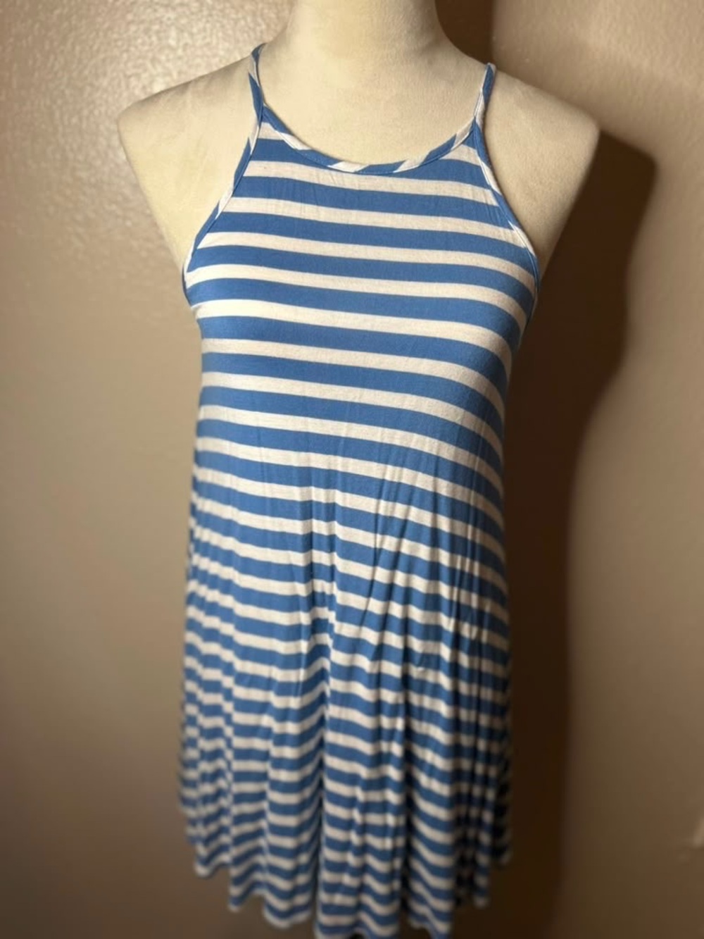 Blue and White Striped Sundress Size Small - Picture 12 of 12